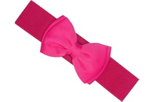 Ro Rox Vera Sash Belt for Women - 1950s Vintage Style Satin Bow Belt - Wide Elasticated Belt for Women - Waistband with Snap Button Closure - Classic Wide Belt for Dress, Coat & Shirt