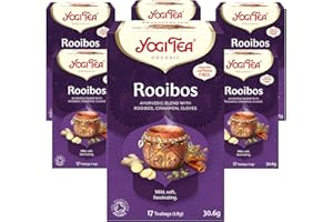 Yogi Tea, Rooibos, Organic Spice and Herbal Tea, Caffeine Free, Blend of Rooibos, Cinnamon and Cloves, 6 Packs x 17 Tea Bags (102 Teabags Total)