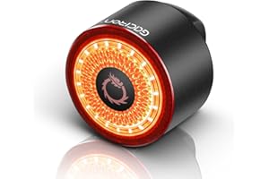 Gaciron Rear Bike Light LOOP-100 Super Bright with Magnetic Force, Bike Rear Lights with Smart Brake Function, 7 Working Modes, IPX6 Waterproof, Bicycle Light USB Rechargeable for Safety & Warning