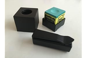 PERADON Plastic Magnetic Snooker or Pool Cue Chalk Holder