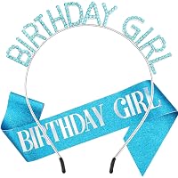 Birthday Girl Tiara Mit Schärpe – Glitzer Krone & 'Birthday Queen' Schärpe, Für Geburtstagsfeiern