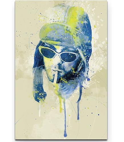 Cobain, Kurt - Smoking - Muziekposter Kurt Cobain Alternatief - Grootte 91,5x61 cm