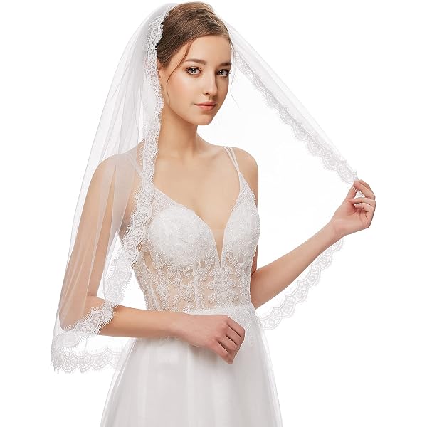 Voile De Mariée Blanc 3m - Tulle Simple Avec Peigne - Pour Mariage, Fête Ou Cosplay