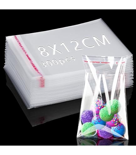 100x Selbstklebende Cello-Beutel 3x20 Cm – Klare  Produktbild-Vorschau 2