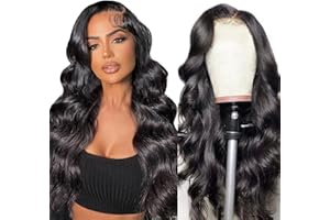 ALIPOP perruque femme naturelle brésilienne 180% lace frontal wig human hair cheveux naturels body wave curly lace wig human hair 100% perruque cheveux humain 16inch (40cm)
