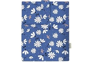 KAPAX Custodia per libro - Protezione per libri tascabili - tessuto lavabile, impermeabile, protezione del libro - Regali bibliofili (BELLE MARGUERITE)