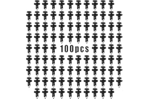 XPOOP 100 Stück Auto Spreiznieten, Auto Kunststoff Nieten, Türverkleidung Klammern, Nieten Kunststoff Push Clips Befestigungen, Stoßstange Clips, Befestigungsclips Kunststoff Türverkleidung