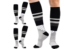 cheap4uk 2 Paires Bas De Contention Femme Homme Chaussette De Contention Mollet Base Layers Et Compression De Sport