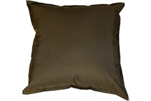 EHD Waterproof Garden Cushion Covers Furniture Outdoor Indoor Seats Cushion Covers Fully Waterproof (Brown/Chocolate, 45 x 45 cm)