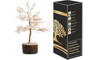 Wonder Care Cura della casa Albero di cristallo Cristalli e pietre Albero decorativo di cristallo Regali di cristallo Albero di pietre preziose Albero di Natale Albero reale (Albero di quarzo rosa)