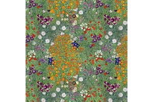Crafty By Chatham Glyn PU Coated Water Repellent Fabric UV Resistant Flower Garden 100% Polyester Digitally Printed Crafty Outdoor Fabric by The Metre 150cm Wide