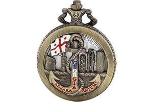 TIONG Reloj de bolsillo y llavero para hombre, diseño de dibujos animados, de cuarzo, con colgante