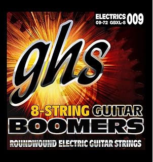 GHS BOOMERS String Set For Electric Guitar - 8-String - GB-XL-8 - Extra Light - 009/072
