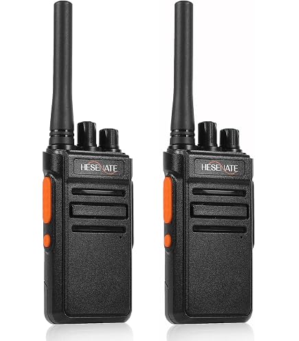 Talkies-walkies PMR446 HESENATE HT66 - Lot De 6 Avec Chargeur 6 Places - Portée Longue - 16 Canaux - VOX Mains Libres