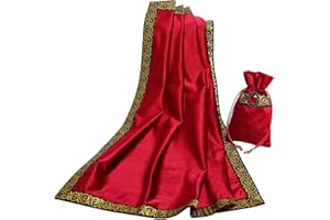 BLESSUME Tarot Tischdecke Altar Tarot Tuch (Rot 1)