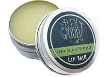 The Ilex Wood - Lemon Balm and Peppermint Lip Balm - All natural, coldsore prevention, palm oil free, cruelty free, plastic f