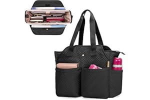 ‎FASROM Fasrom Women's Large Teacher Bag, Work Bag for Teachers with Laptop Compartment, Ideal for Teacher Supplies, Black