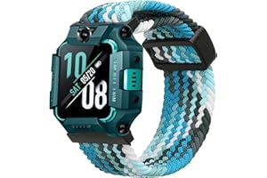 kwmobile Pasek do smartwatcha kompatybilny z imoo Watch Phone Z6 / Watch Phone Z1, nylonowy, zapasowy pasek, magnetyczne zamknięcie, jasnoniebieski