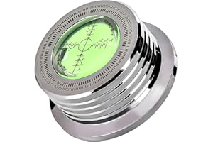 Tertullus 3-In-1 60hz Record Stabilizer Weight 280g(9.9 OZ) Vinyl Turntable Weight Stabilizer Level Strobe Making Lp628s Disc Stabilizer with Bubble Leveling For Vinyl Records (Silver)