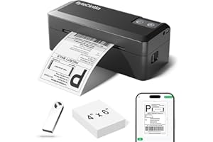 ByteCintia Impresora de Etiquetas térmica Bluetooth 4x6, Impresora Etiquetas Envio, Ideal para pequeños Negocios y Doméstico, Compatible con iOS, Android, Windows, DHL y UPS,F9