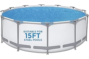 DENNY INTERNATIONAL Denny Shop Solar Pool Cover for 8ft, 10ft, 12ft & 15ft Inflatable Fast Set Paddling Swimming Pools by Crystals® (Solar Pool Cover For 15ft Pool)