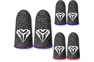 VYZUTR Fingerhüllen für Gaming, Handy für Pubg Cod, atmungsaktiv, Anti-Schweiß, Anti-Trockenheit, Gaming-Telefon-kompatibel, Ultra-empfindliche Fingerhandschuhe