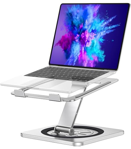 ICARE Support Ordinateur Portable Magnétique RGB – Ventilateur 360° Rotatif, Silencieux 18dB, Charge 10 Kg, Compatible 17,3" Max – Refroidisseur 2 En 1