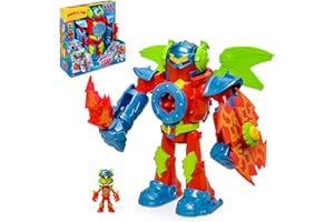 SUPERTHINGS RIVALS OF KABOOM SUPERTHINGS KAZOOM Power–Titan Fury.Robot Titan Fury de Kid Fury de la Serie de TV “Superthings Kazoom Power”.con Espada,Escudo,alas y Disparador. Contiene Robot,Kid Fury Exclusivo y 3 Proyectiles