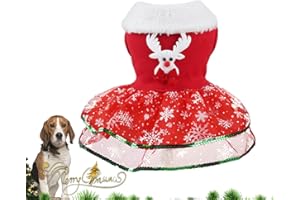 Vigcebit Pet Dress - Dog Dress Holiday Theme,Dog Dresses Outfits Girl Dog Clothes Cat Coat Doggie Jackets for Cat Dogs