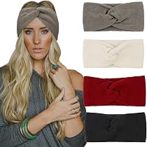 XINQIAO Damen Stirnband – Gestrickt, Weich Gefüttert & Elastisch Für Warme Ohren Im Winter