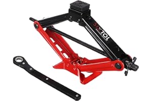 SIXTOL SX SCISSOR JACK 2T | Cric a pantografo con cricchetto | Portata 2 tonnellate | Design compatto