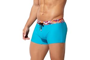 Casey Kevin Męskie kąpielówki, wąskie, szybkoschnące, krótkie spodenki kąpielowe, ze ściągaczem