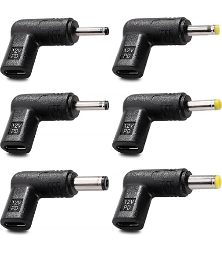 12V USB-C Auf DC 5.5x2.5mm Adapter (4er Pack) – 90° Stecker Für Router, Kamera, LED-Licht & Mehr