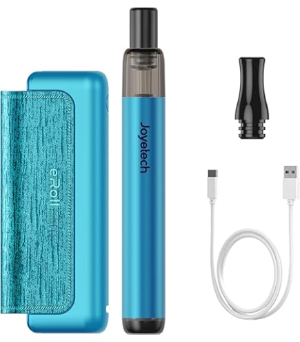 JOYETECH Eroll Slim Vape Kits 1500 mAh + 480 mAh groer Akku 2 ml  wiederaufladbares USB-C Wechsel Pod System ohne Nikotin Oro : Amazon.it:  Elettronica