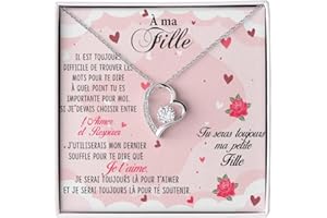 Bramart Collier pour femme Or, Argent - Idées cadeaux pour elle événement spécial, Anniversaire ou Noël - Coffret avec dédicace comprise