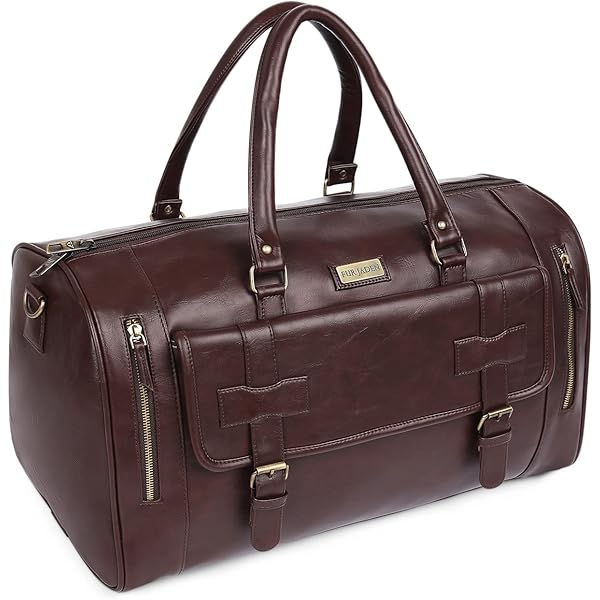 【即完】LEATHER HOLIDAY BAG SYCTAX Leather Sport Weekender Duffle Bag for Women | Waterproof