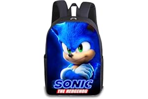 PQKL-party Zaino Sonic, Sonic Aino Scuola, Zaino Sonic Scuola Elementare, Zaino Asilo Bambino, Sonic Zaino,Scuola Elementare,Zainetto Sonic Bambino Asilo,Zaino per La Scuola,per Ragazzi Studenti