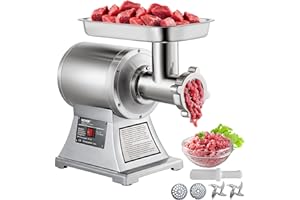SucceBuy - Picadora de carne eléctrica (acero inoxidable, 220 V, perfecta para jamón, salchichas especializadas de cocina (90800)
