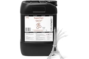 SuperFlex Résine d'imprimante 3D, Douceur 80A simulant du caoutchouc flexible, Fabriquée en Corée par 3DMaterials (5000g, Transparent)