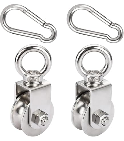 Puleggia A U Con Cuscinetto - Diametro 6mm Interno, 30mm Esterno - Confezione 2 Pezzi - Foto 4