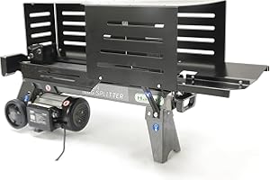 The Handy THLS-6G Electric Log Splitter with Safety Shut-Off and Guard, 2200W 6 Tons Pressure - 2 Year Guarantee