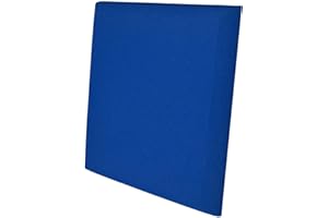 KEYHELM S.R.L. Pannello Fonoassorbente Curve 5cm Verniciato Blu genziana - 50x50cm - Pacco da 4(1m²)