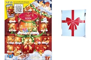BBL BADA BUSINESS LIMITED Christmas Advent Calendar LlNDTTeddy 250G | Augmented Reality Advent Calendar of Finest Milk Chocolate For Kids or Adults helps countdown the days until Christmas, Delivered In Lovely Gift Bag