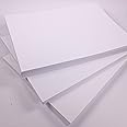 A6 Bright White Craft Card 180gsm 230 Micron Art Card 100 Sheets Cardstock for Crafting