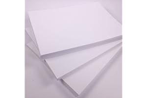 BCREATIVETOLEARN Cartulina blanca brillante tamaño A6, 180 g/m², 230 micras, 100 hojas para manualidades