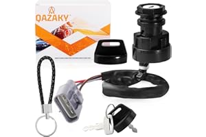 QAZAKY 28P-82510-01-00 Ignition Key Switch Compatible with Yamaha Grizzly 660 600 550 350 YFM Big Bear 400 Kodiak 450 700 700K YFM350 YFM400 YFM450 YFM550 YFM600 YFM660 YFM700 YFM400FB 5KM-82510-00-00