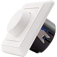 REV PrimaLuxe Dimmer – LED 5–100 W / Glühbirnen 25–300 W, Inkl. Rahmen & Adapter Für Busch-Jäger, Gira, Jung