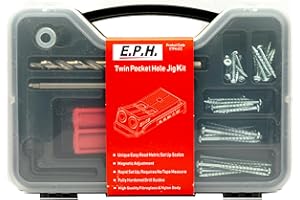 TITMAN EDGE Pocket Hole Jig Starter Kit in a Carry Case with Mixed Pocket Hole Screws - ETPHJCC
