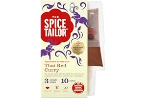 THE SPICE TAILOR The Spice Taylor-Kit de préparation pour sauce Thai Red Curry-Carton de 5 Sachets de 275g