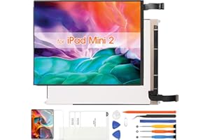 ARSSLY for iPad Mini 2 LCD Display,Screen Replacement for iPad Mini2 A1489 A1490 A1491 Compatitable with iPad Mini 3 A1599 A1600 A1601 7.9" Matrix Panel Repair Parts (Not Touch Digitizer)